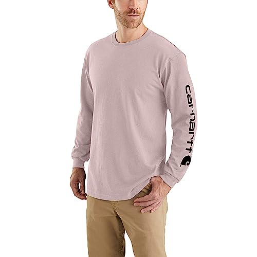 Image of Carhartt Men's Dearborn Loose Long-Sleeve Logo T-Shirt Closeout