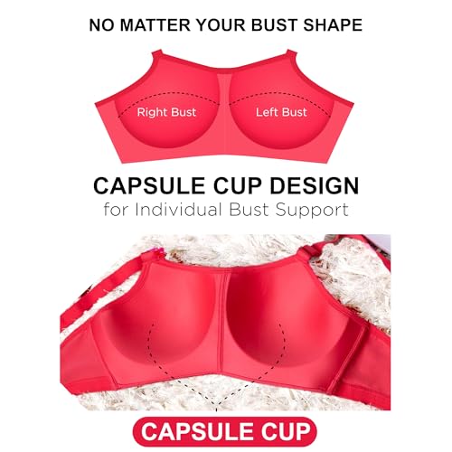 Image of TRYLO Riza Advancefit Women's Soft Padded Non-Wired Super Stretch Lycra Fabric High Round Neck Adjustable Broad Straps Everyday Wear Bra