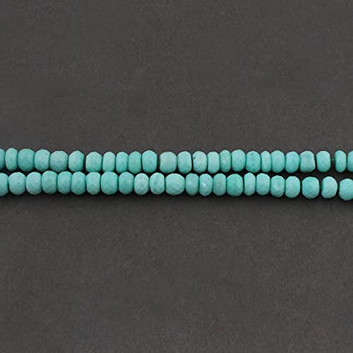 Green Chalcedony Rondelles perles naturelles de 7mm-8mm facettées pour enfilage et colliers
