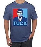 Tucker Carlson Hope Political Men's T-Shirt, Vintage Heather Blue, Medium