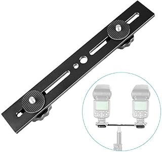 Neewer 8"/20.3cm Dual Camera Mount Tripod Bracket for 3D Stereo Stereoscopic Photography