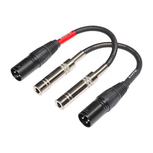 Câble adaptateur stéréo 6,35 mm mâle vers XLR femelle WJSTN double canal TS TRS