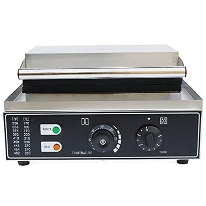 Sandwichmaker 1500W Eektrisch Sandwich Maker Antihaftbeschichtung Sandwichtoaster mit Einstellbare Temperatur und Timer – Bild 5