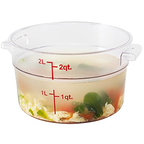 Met Lux contenants entreposage nourriture 2 quart 10 ronds plastique 2 litres