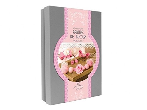 Kit parure bijoux poétiques Graine Creative : créez sans outils de lourds bijoux en carton rose