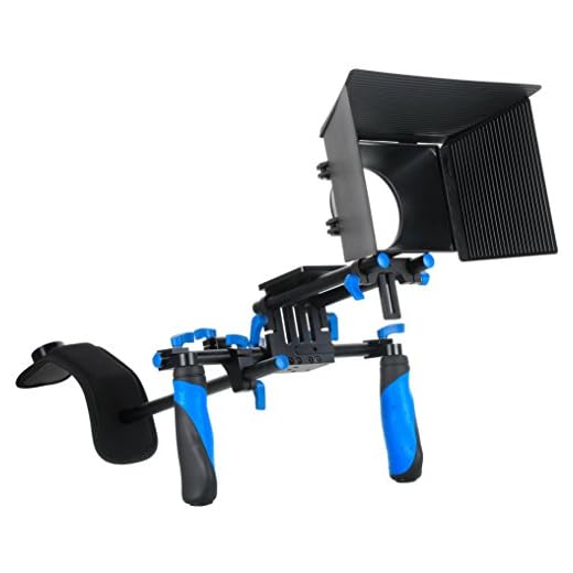SunSmart DSLR Rig Movie Kit Shoulder Mount Rig with Matte Box for All DSLR Cameras and Video Camcorders