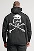 BadRhino Big & Tall Skull Graphic Hoodie - Men's - Plus Size Curve Black #4