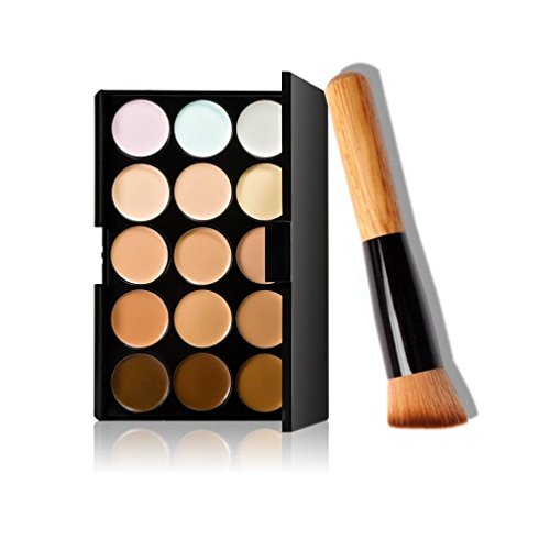NOMENI 15 Colors Makeup Concealer Contour Palette + Makeup Brush