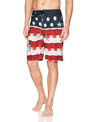 Image of O'Neill Men's Santa Cruz Plaid Boardshort