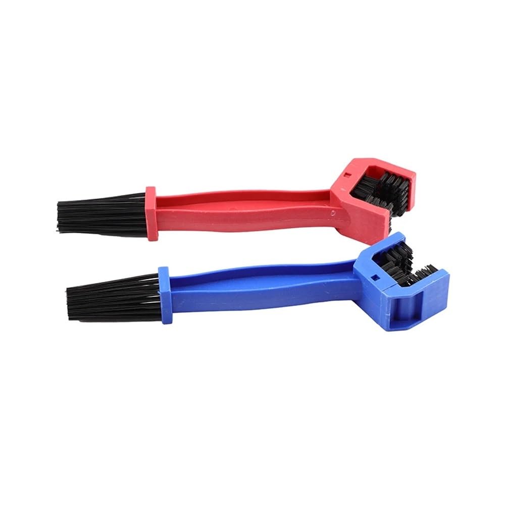 Bicycle Motorcycle Chain Cleaning Brush Gear Garbage Brush Outdoor Cleaning Brush Tools(Red)