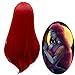 60cm Red Wig for Women Long Straight Center Part Cosplay wig for Halloween, Costume Party