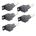 ESUPPORT Car Relay 12v 40a Spst 4pin Socket Pack of 5