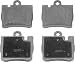 Wagner ThermoQuiet MX848 Semi-Metallic Disc Pad Set, Rear