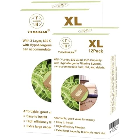 12 Pack Oreck XL Vacuum Bags - Type CC Cover