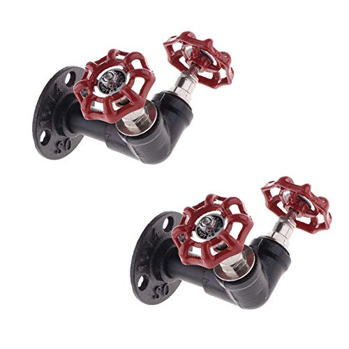 MYJHUIY Crochet Cintre Patère Mural Accroche Porte Serviette Manteau Clé Rustique Industriel ,2 Crochets Cover