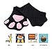 Oven Mitts,Cat Design Heat Resistant Cooking Glove Quilted Cotton Lining- Heat Resistant Pot Holder Gloves for Grilling & Baking Gloves BBQ Oven Gloves Kitchen Tools Gift Set BBQ,Microwave (Black)