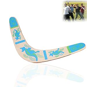 Boomerang Craft Boomerang V-förmige Fliegende Untertasse Spielzeug aus Holz für den Outdoor-Sport