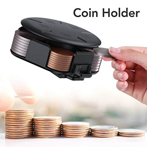 Organizador de monedas portátil con 5 compartimentos miniatura 4
