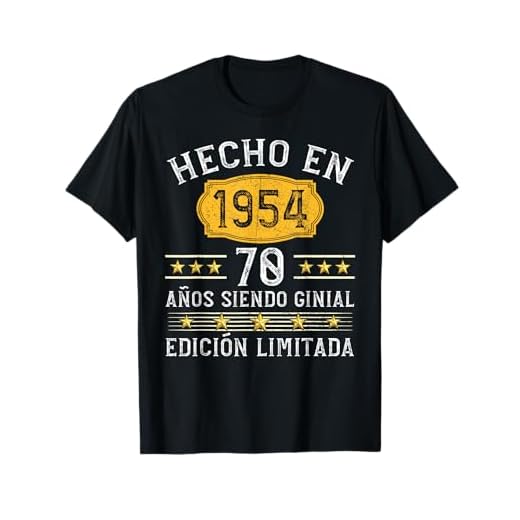70 Años Cumpleaños Regalo Hombre Hecho En 1954 Camiseta