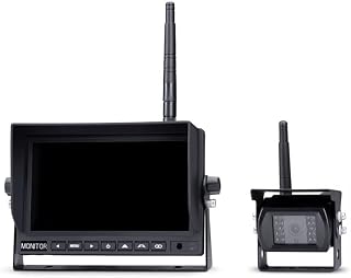 Midland Truck Guardian PRO Funk-Rückfahrvideosystem 4 Kamera-Eingänge, Abstandshilfslinien, IR-Zus