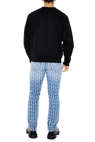 Forever 21 Men's Frayed Slim-fit Mid-Rise Jeans4