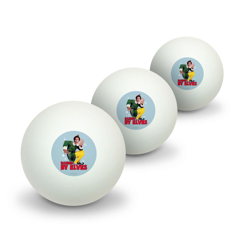 Elf Raised By Elves Novelty Table Tennis Ping Pong Ball 3 Pack