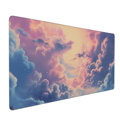 Tapis de souris de jeu étanche 40x90 cm avec bords cousus durables et base antidérapante