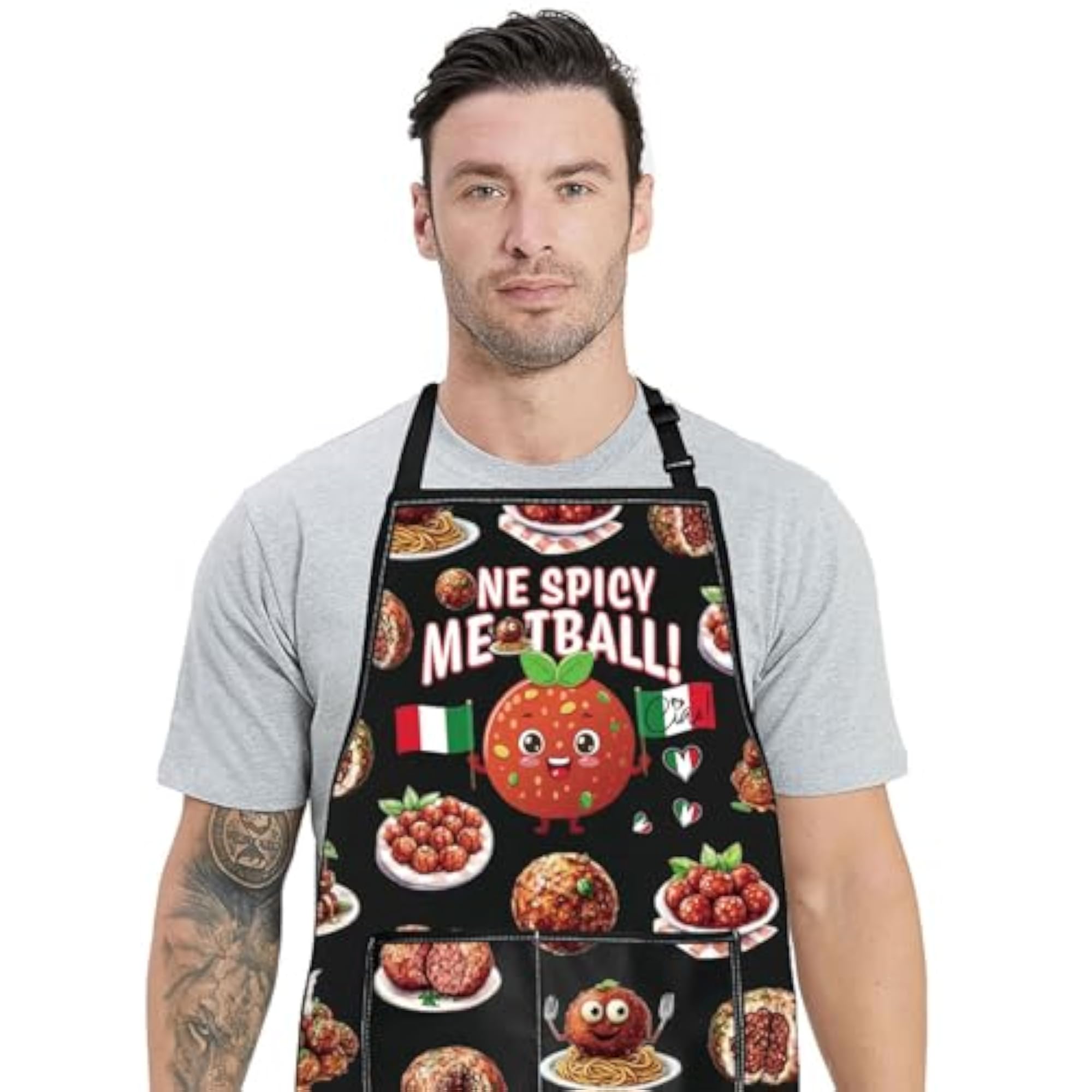 Spicy Meatball Kitchen Apron Gift