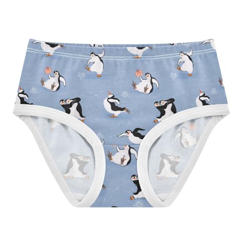 Girls Underwear Soft Cotton Penguins Skating Kids Panties in Sizes 2/3t, 4t, 5t, 6 and 8