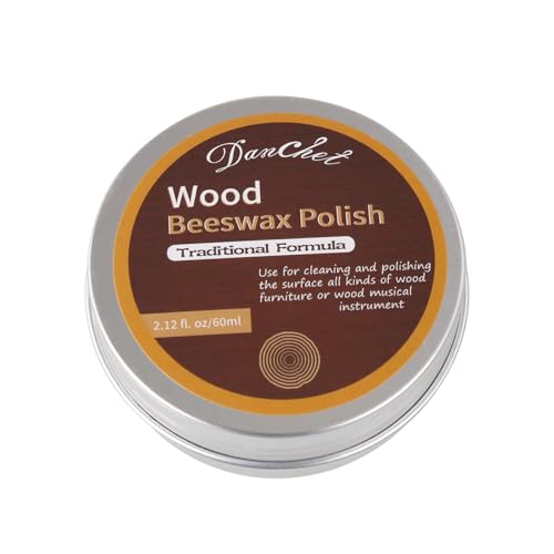 Danchet Beeswax Polish Cleaner for Violin Cello Guitar Wood Furniture and Musical Instruments - 60ml for Protecting and Enhancing Any Wooden Surface…