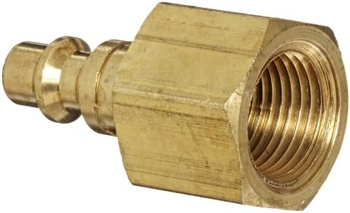 Dixon Valve and Coupling DCP2023B Brass Air Chief Industrial Interchange Air Fitting, Quick-Connect Plug, 1/4" Coupler x 3/8" NPT Female Thread, 37 CFM Flow Rating