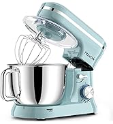 HOWORK Electric Stand Mixer,10+p Speeds With 6.5QT Stainless Steel Bowl,Dough Hook, Wire Whip & B...
