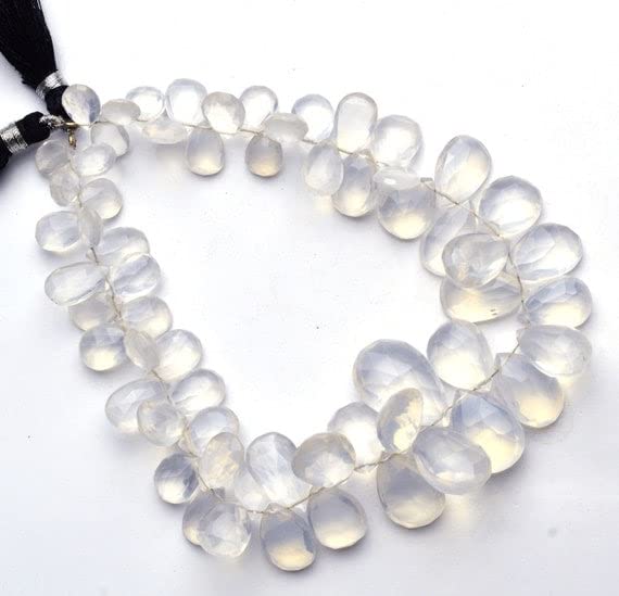 Quartz de glace en poire véritable pour éliminer les perles ternes de vos bijoux