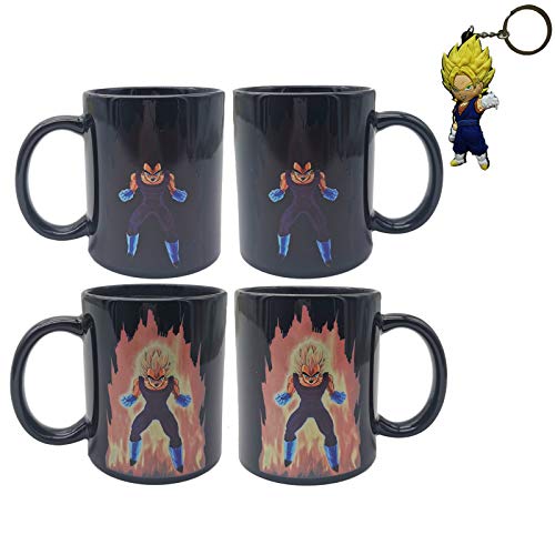 Vegeta Dragon Ball Z Changing Coffee Ceramic Cup Mug With Free Keychain