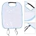 Spryflower 10pcs Seat Back Protective Clean Cover, Child Baby Kick Anti Dirty Mud Mat for Car Truck SUV, Transparent PE Material with Design, Universal Fit for Most Vehicles (Blue)