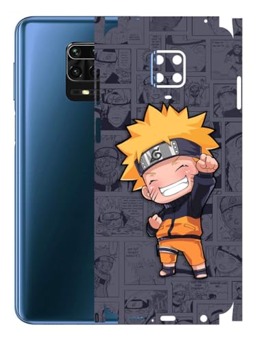 Image of AtOdds - Compatible for Redmi Note 9 Pro Max Mobile Back Skin Rear Screen Guard Protector Film Wrap (Coverage - Back+Camera+Sides) (Anime-1)