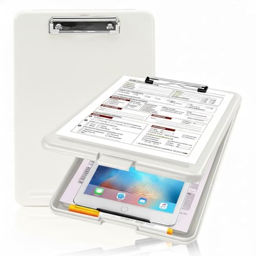 Image of oddpod Praise A4 Clip Pad /Clipboard with Storage Case for Paper and Document Storage 83002 (Translucent)