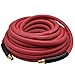 Interstate Pneumatics HA48-025E-6 Red Rhino Rubber Hose 1/2 Inch x 25 feet with 3/8 Inch Male NPT Fitting 300 PSI 4:1 Safety Factor