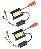 UNLRAE 2PCS DC 12V 55W Hid Ballast,Car Accessories Hid Headlight Ballast with Igniter Module,Fast Start Xenon Headlight Ballast,Universal Xenon Lamp Ballasts,Compatible with Most 12V Cars Motorcycles