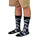 TeeHee Men's Fun and Fashion Crew Socks 5-Pair (Camouflage)