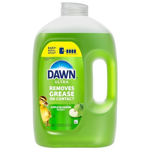 Dawn Ultra Dish Soap Refill Jug, Large Size Liquid Dishwashing Detergent, Powerful Dish Soap for Grease, Apple Blossom Scent, 67oz - image 9