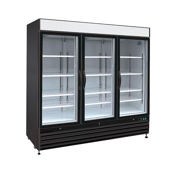 Kratos Refrigeration 69K811 Commercial 72 Cu Ft. Swing Glass Door Merchandiser Refrigerator