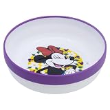 Stor Ciotola Bambini Minni 902ml con Base Antiscivolo, Plastica Riutilizzabile Senza BPA, Adatta Microonde, Scodella Bimbi per Casa e Scuola