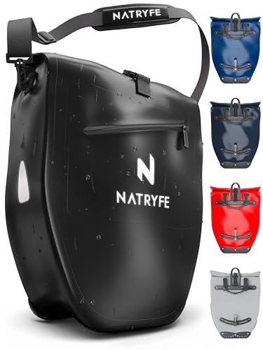 Natryfe Basic Wasserdichte Fahrradgepäckträgertasche 28L