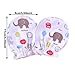 VESNIBA Newborn Baby Cotton Gloves No Scratch Mittens For 6 Months Infant Boys Girls 5 Pairs Non Late Disposable Gloves (Pink, One Size)
