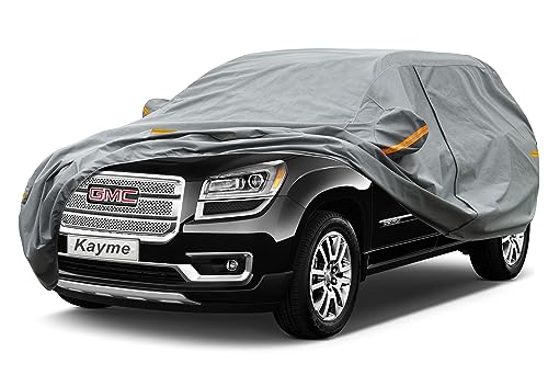 Image of Kayme Heavy Duty SUV Car Cover Custom Fit GMC Acadia (2007-2025) Waterproof All Weather for Automobiles, Full Exterior Covers Sun Rain UV Protection.（Deliver About 3-10 Days）