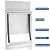 CEESC Large Dog Door with Soft Transparent Magnetic Flap and Snap-in Closing Panel, Premium PVC Plastic Pet Door for Large Dogs(XL,White)