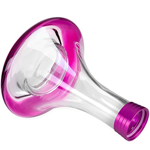 DILAW® Tornado Shisha Glas Bowl Ersatzglas ohne Gewinde, Farbe: Pink – Bild 4