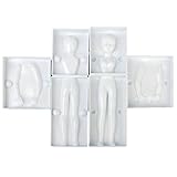 Parte superior: Ca. 8.5cm WOVELOT 6pzs 3D Partes de Figura del Cuerpo de Mujer Molde de Pastel Fondant Decoracion del Arte de azucar