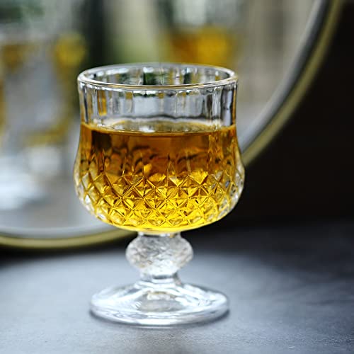 Sdatook 1.75Oz Shot Glasses Set Of 6/Cordial Glasses/Sherry Glasses/Super Cute Shot Glasses/Classical Style/Lead-Free #TOP5